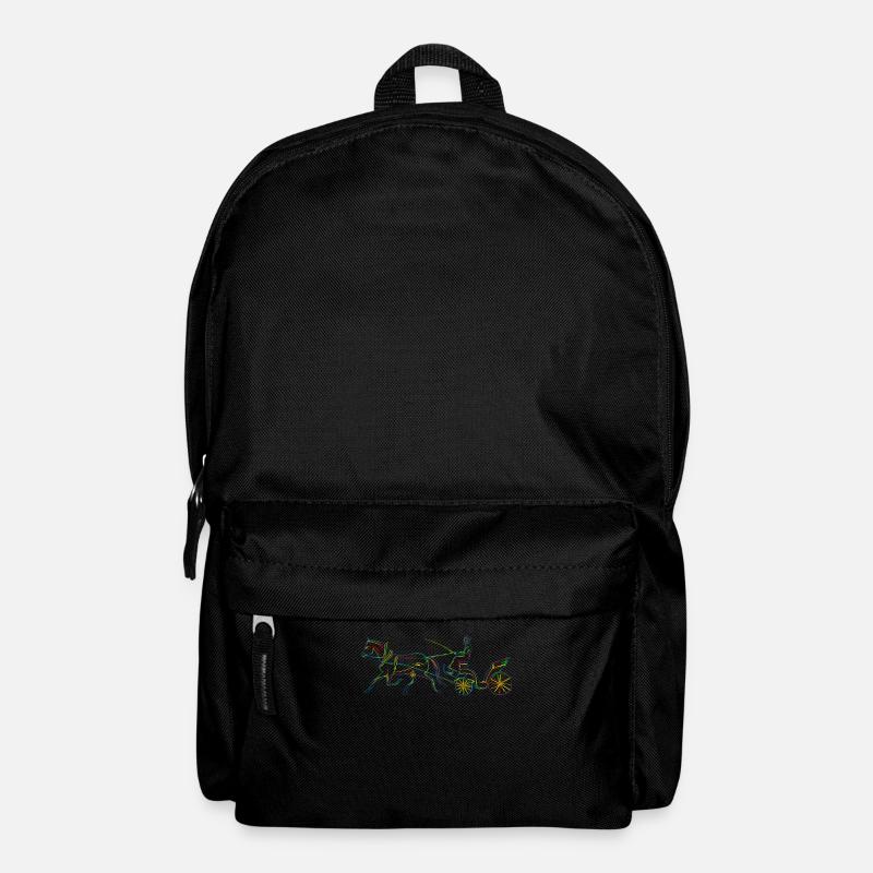 Kutsche Kutscher Pferde Pferdekutsche - Rucksack - Schwarz