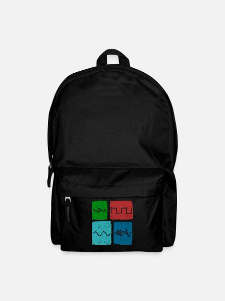 Synthesizer Waveforms Music Synthesizers - Backpack - black