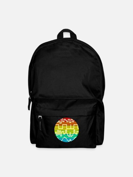 Synthesizer Wavefroms Synth Synthesizers - Rucksack - Schwarz