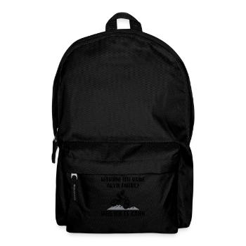 Warum Ich Ohne Akku Fahre Weil Ich Es Kann - Rucksack - Schwarz - Vorne