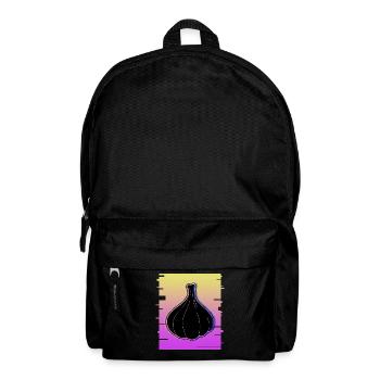 Knoblauch Retro Knobi Knoblauchzehen - Rucksack - Schwarz - Vorne