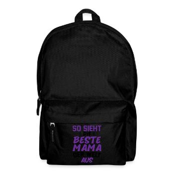 So Sieht Die Beste Mama Der Welt Aus - Rucksack - Schwarz - Vorne