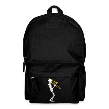 Posaune Skelett Posaunist Posaunen - Rucksack - Schwarz - Vorne
