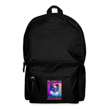 Hunde Spruch Papillon Design für Hundeliebhaber - Rucksack - Schwarz - Vorne