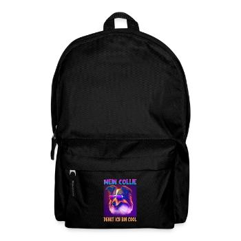 Hunde Spruch Collie Design - Rucksack - Schwarz - Vorne