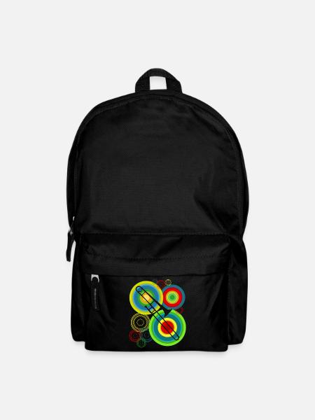 Posaune retro Posaunist Posaunen - Rucksack - Schwarz