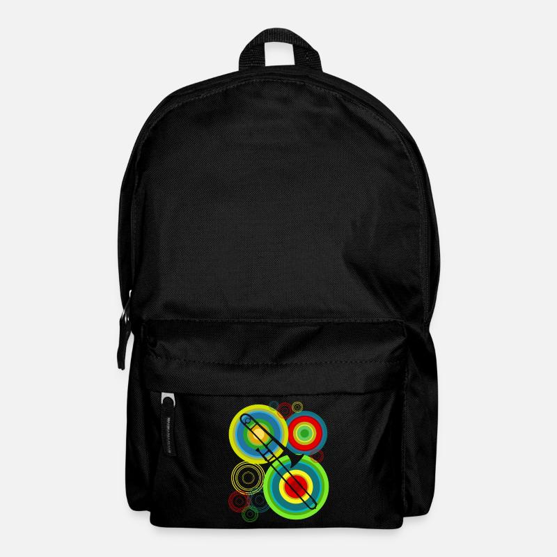 Posaune retro Posaunist Posaunen - Rucksack - Schwarz