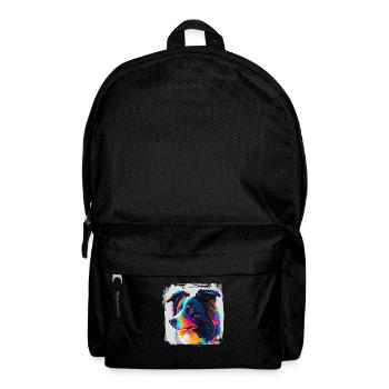 Dog Saying Border Collie Design - Backpack - black - Front