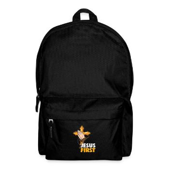 Christian Quotes Designs Jesus First Christians - Backpack - black - Front