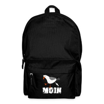 Moin Nodesee Möwe Norddeutsch - Rucksack - Schwarz - Vorne