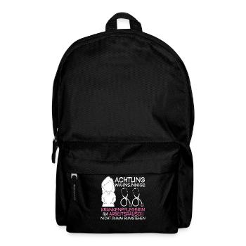 Wahnsinnige Krankenpflegerin - Rucksack - Schwarz - Vorne