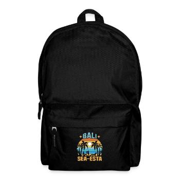 Bali Indonesia beach holiday by the sea - Backpack - black - Front