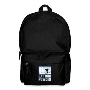 Skifahrer Eat our powder Ski - Rucksack - Schwarz - Vorne