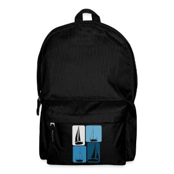 Sailing Boats Sailboat - Backpack - black - Front