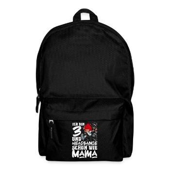 Ich bin 3 - Mädchen Rocker - Rucksack - Schwarz - Vorne