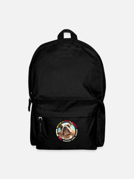 Bulldog Hunde Spruch Bulldog Besitzer - Rucksack - Schwarz