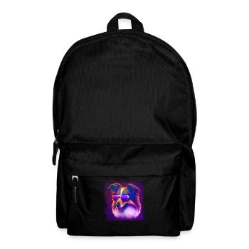 Collie Hunde Cartoon Collie Design - Rucksack - Schwarz - Vorne