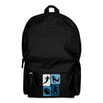 Rugby retro rugby ballon - Sac à dos - noir - Devant