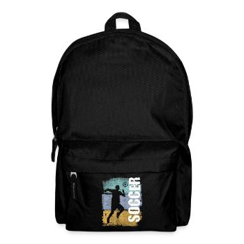 Soccer Vintage Retro Soccer Player - Backpack - black - Front