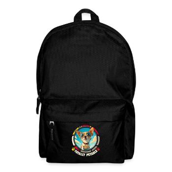 Dog Cartoon Chihuahua Design pour les amoureux des chiens - Sac à dos - noir - Devant
