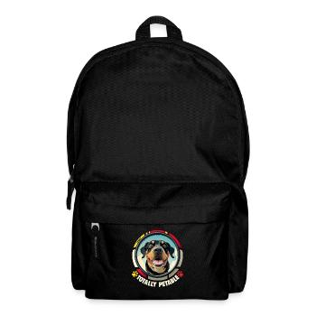 Hunde Spruch Rottweiler Cartoon für Hundeliebhaber - Rucksack - Schwarz - Vorne