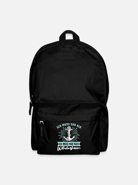 Wilhelmshavener Sprüche Wilhelmshaven - Rucksack - Schwarz