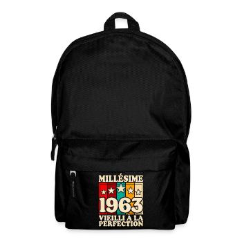Millésime 1963 Fête 60 Ans Anniversaire - Sac à dos - noir - Devant
