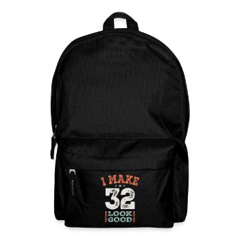 32 Birthday Funny 32 Years Old - Backpack - black - Front