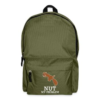 Eichhörnchen Nut my Problem - Rucksack - Olivgrün - Vorne