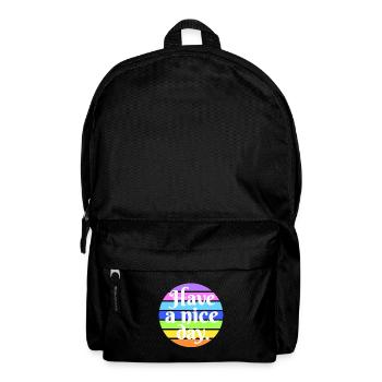 Have a nice day - Backpack - black - Front
