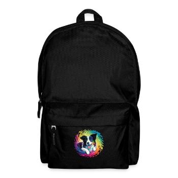 Dog Saying Border Collie Design - Backpack - black - Front
