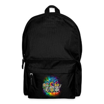 Hippie Gnomes Peace Tie Dye - Rucksack - Schwarz - Vorne