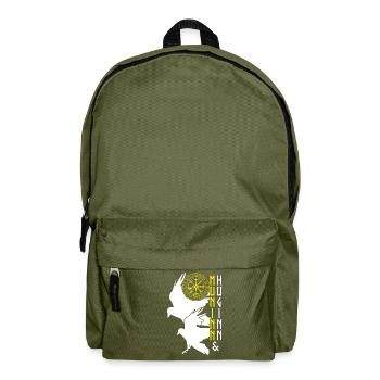 Rabe Vegvisir Wikinger Raben - Rucksack - Olivgrün - Vorne