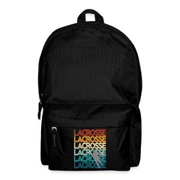 Lacrosse Retro Vintage Sunset - Rucksack - Schwarz - Vorne