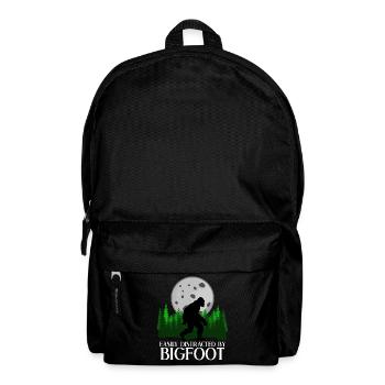 Bigfoot dans la forêt - Sac à dos - noir - Devant