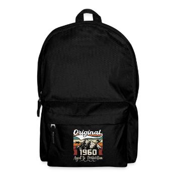 1960 - Geschenk geboren im Jahr 1960 - Rucksack - Schwarz - Vorne