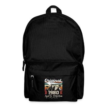 1980 - Geschenk geboren im Jahr 1980 - Rucksack - Schwarz - Vorne