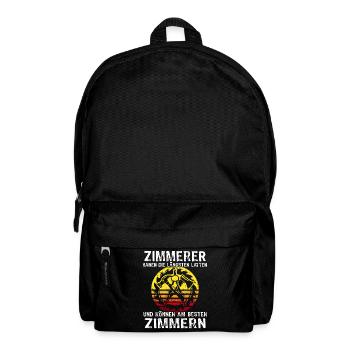 Zimmerer Sprüche Zimmermann - Rucksack - Schwarz - Vorne