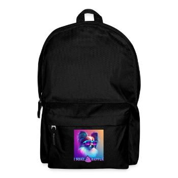 Hunde Spruch Papillon Design für Hundeliebhaber - Rucksack - Schwarz - Vorne