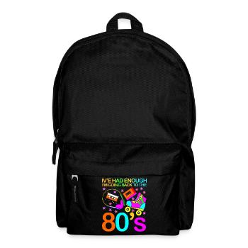 80s Disco Party 80s 1980s - Backpack - black - Front