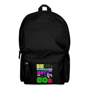 80s Disco 1980 Party 80s - Backpack - black - Front
