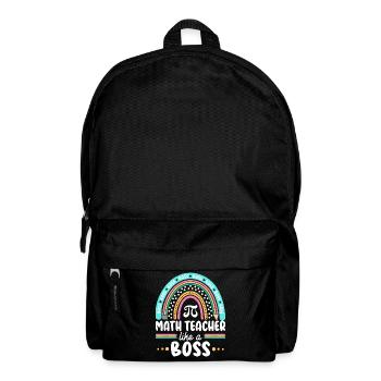 Humor Mathelehrer als Mathechef - Rucksack - Schwarz - Vorne