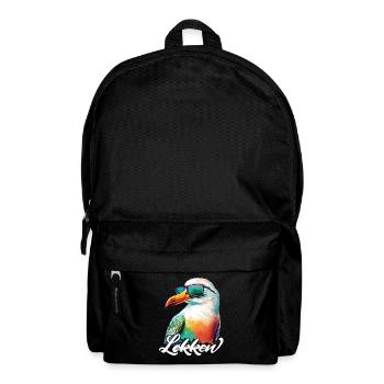 Loecken holiday cool colorful seagull with sunglasses - Backpack - black - Front
