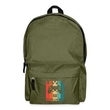 Level 60 freigeschaltet - Rucksack - Olivgrün - Vorne