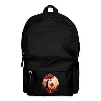 Pilze - Rucksack - Schwarz - Vorne