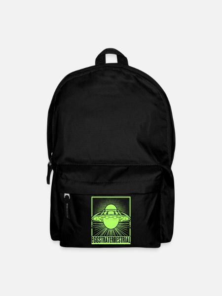 Alien Ei Außerirdisches Eier Raumschiff - Rucksack - Schwarz