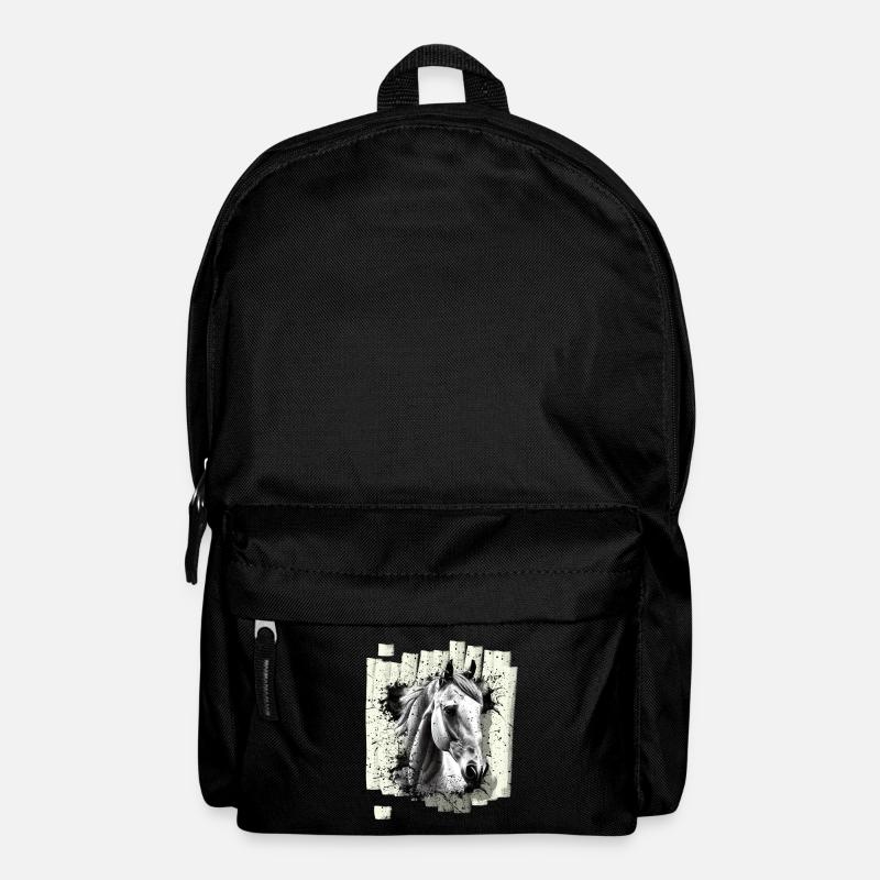 Pferd - Rucksack - Schwarz