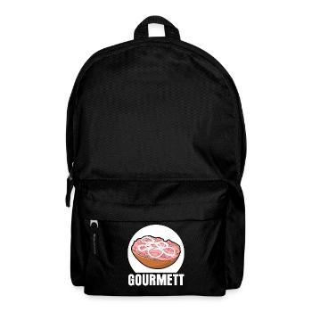 Mettbrötchen Gourmet Mettigel Mett - Rucksack - Schwarz - Vorne