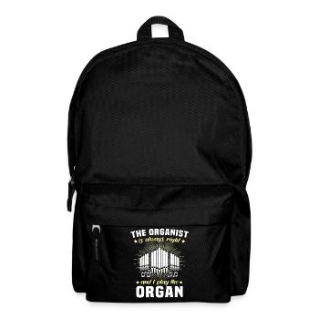 Organist Organ Organ Church Organ - Backpack - black - Front