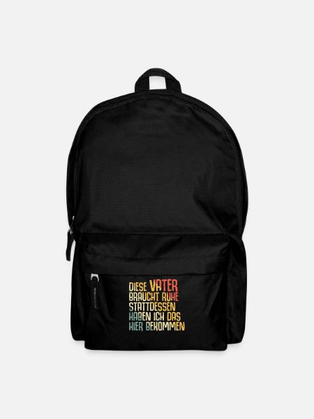 Papa Vater Ehemann Vatertag - Rucksack - Schwarz